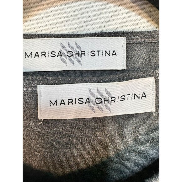 Marisa Christina Women's Embroidered Cardigan & Maxi Dress Set Size M Gray - Picture 6 of 12